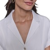 image:imageKarl Lagerfeld Womens Light Collared Short Sleeve Midi DressSoft White