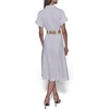image:imageKarl Lagerfeld Womens Light Collared Short Sleeve Midi DressSoft White