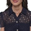 image:imageKarl Lagerfeld Womens Light Collared Short Sleeve Mini DressMarine