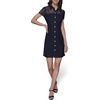 image:imageKarl Lagerfeld Womens Light Collared Short Sleeve Mini DressMarine