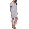 image:imageKarl Lagerfeld Womens Light Tie Neck Short Sleeve Mini DressSoft White