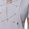 image:imageKarl Lagerfeld Womens Light Tie Neck Short Sleeve Mini DressSoft White