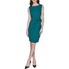 image:imageKarl Lagerfeld Womens Lined Arm Trim Scuba Crepe Sheath DressEvergreen