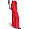 image:imageKarl Lagerfeld Womens Linen Pant Lightweight Sailor Pant Rosette Buttons PantsApple Red