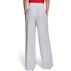 image:imageKarl Lagerfeld Womens Linen Pant Lightweight Sailor Pant Rosette Buttons PantsSoft White
