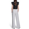 image:imageKarl Lagerfeld Womens Linen Pant Lightweight Sailor Pant Rosette Buttons PantsSoft WhiteBlack