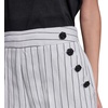 image:imageKarl Lagerfeld Womens Linen Pant Lightweight Sailor Pant Rosette Buttons PantsSoft WhiteBlack