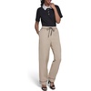 image:imageKarl Lagerfeld Womens Linen Tie Waist Comfortable Everyday PantFrench Beige