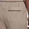 image:imageKarl Lagerfeld Womens Linen Tie Waist Comfortable Everyday PantFrench Beige