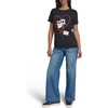 image:imageKarl Lagerfeld Womens Logo Heart Karl and Choupette Whimsical TShirtBlack