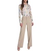 image:imageKarl Lagerfeld Womens Long Sleeve Collar Button Down All Over Print Oversized BlouseBisquePanna Cotta Muti