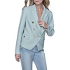 image:imageKarl Lagerfeld Womens Long Sleeve Collar Front Button Cropped BlazerFresh Mint