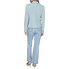 image:imageKarl Lagerfeld Womens Long Sleeve Collar Front Button Cropped BlazerFresh Mint