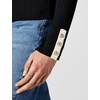 image:imageKarl Lagerfeld Womens Long Sleeve Collared Gold Buttons Essential SweaterBlackBirch
