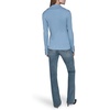 image:imageKarl Lagerfeld Womens Long Sleeve Collared Gold Buttons Essential SweaterGlacier
