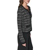 image:imageKarl Lagerfeld Womens Long Sleeve Crew Neck All Over Logo Cardigan SweaterBlackGunmetal