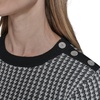 image:imageKarl Lagerfeld Womens Long Sleeve Crew Neck Amour SweaterSoft WhiteBlack