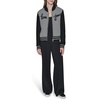 image:imageKarl Lagerfeld Womens Long Sleeve Crew Neck Bonjour Zip Up SweaterSoft WhiteBlack