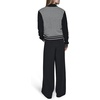 image:imageKarl Lagerfeld Womens Long Sleeve Crew Neck Bonjour Zip Up SweaterSoft WhiteBlack