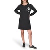 image:imageKarl Lagerfeld Womens Long Sleeve Crew Neck Comfy Athleisure DressBlack