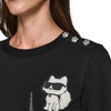 image:imageKarl Lagerfeld Womens Long Sleeve Crew Neck Comfy Athleisure DressBlack