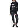 image:imageKarl Lagerfeld Womens Long Sleeve Crew Neck Cool Karl SweaterBlack