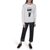 image:imageKarl Lagerfeld Womens Long Sleeve Crew Neck Cool Karl SweaterSoft White
