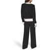 image:imageKarl Lagerfeld Womens Long Sleeve Crew Neck Crystal Detail Lady Cardigan SweaterBlackSoft White