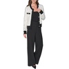 image:imageKarl Lagerfeld Womens Long Sleeve Crew Neck Crystal Detail Lady Cardigan SweaterSoft WhiteBlack