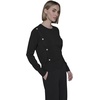 image:imageKarl Lagerfeld Womens Long Sleeve Crewneck Cropped Essential SweaterBlack