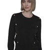 image:imageKarl Lagerfeld Womens Long Sleeve Crewneck Cropped Essential SweaterBlack