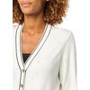 image:imageKarl Lagerfeld Womens Long Sleeve Delicate Sweater with Classic Karl Theme EmbroiderySoft WhiteBlack