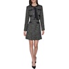 image:imageKarl Lagerfeld Womens Long Sleeve Embellished Tweed Cropped JacketBlack MultiBlack