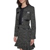 image:imageKarl Lagerfeld Womens Long Sleeve Embellished Tweed Cropped JacketBlack MultiBlack