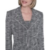 image:imageKarl Lagerfeld Womens Long Sleeve Embellished Tweed Cropped JacketBlackSoft White Multi