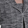image:imageKarl Lagerfeld Womens Long Sleeve Embellished Tweed Cropped JacketBlackSoft White Multi