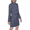 image:imageKarl Lagerfeld Womens Long Sleeve Embellished Tweed Cropped JacketBlue Multi