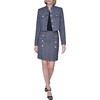 image:imageKarl Lagerfeld Womens Long Sleeve Embellished Tweed Cropped JacketBlue Multi