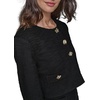 image:imageKarl Lagerfeld Womens Long Sleeve Gold Buttoned Cropped Tweed JacketBlack
