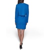 image:imageKarl Lagerfeld Womens Long Sleeve Gold Buttoned Cropped Tweed JacketFrench Blue