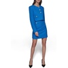image:imageKarl Lagerfeld Womens Long Sleeve Gold Buttoned Cropped Tweed JacketFrench Blue
