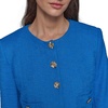 image:imageKarl Lagerfeld Womens Long Sleeve Gold Buttoned Cropped Tweed JacketFrench Blue
