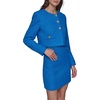 image:imageKarl Lagerfeld Womens Long Sleeve Gold Buttoned Cropped Tweed JacketFrench Blue