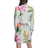 image:imageKarl Lagerfeld Womens Long Sleeve Gold Buttoned Cropped Tweed JacketSoft WhiteCamelia Multi