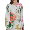 image:imageKarl Lagerfeld Womens Long Sleeve Gold Buttoned Cropped Tweed JacketSoft WhiteCamelia Multi