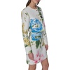 image:imageKarl Lagerfeld Womens Long Sleeve Gold Buttoned Cropped Tweed JacketSoft WhiteFrench Blue Combo