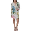 image:imageKarl Lagerfeld Womens Long Sleeve Gold Buttoned Cropped Tweed JacketSoft WhiteFrench Blue Combo