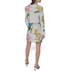 image:imageKarl Lagerfeld Womens Long Sleeve Gold Buttoned Cropped Tweed JacketSoft WhiteFrench Blue Combo