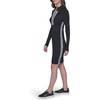 image:imageKarl Lagerfeld Womens Long Sleeve High Neck Logo Tape Zip Up DressBlack