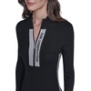 image:imageKarl Lagerfeld Womens Long Sleeve High Neck Logo Tape Zip Up DressBlack